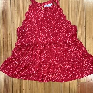 Red Polka Dot Sleeveless Dress